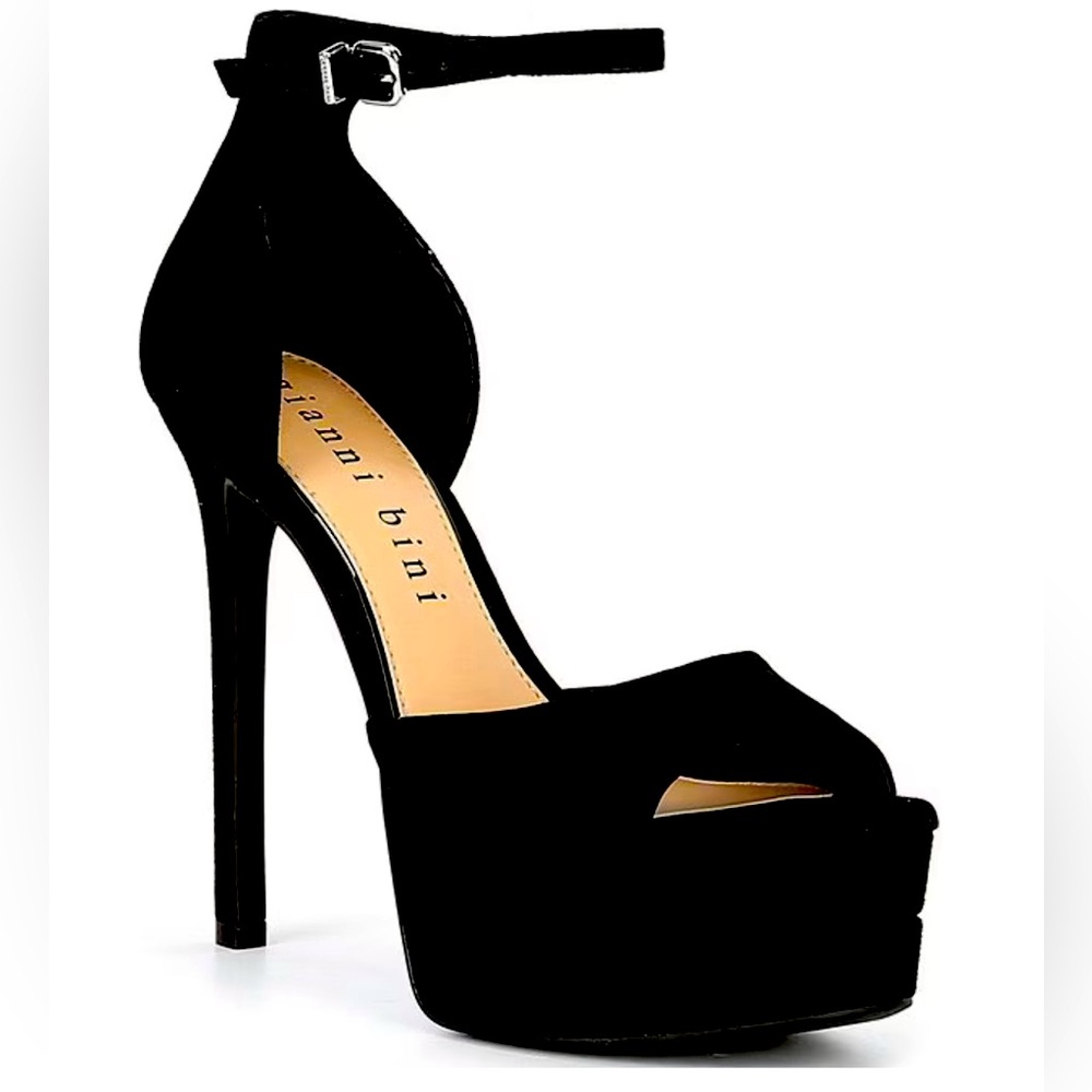 Chellsie Giani Bini Leather Ankle Strap Stiletto